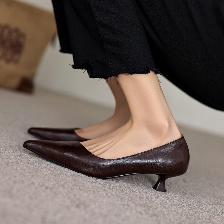 Verrine | Leather Low Pumps