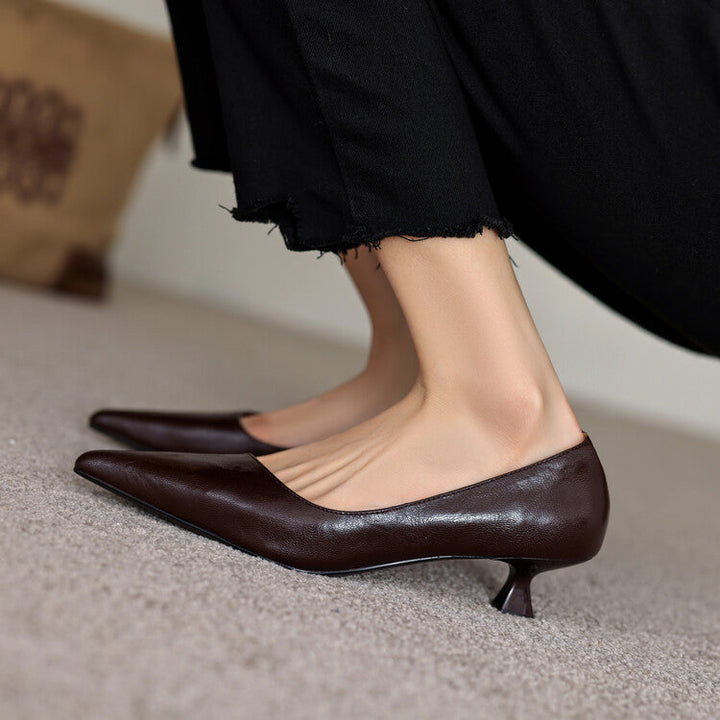 Verrine | Leather Low Pumps