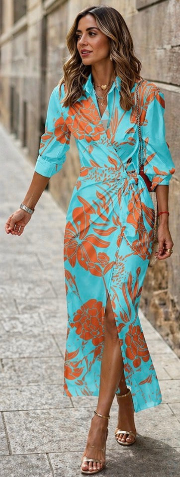 Josephine | Printed Wrap Dress