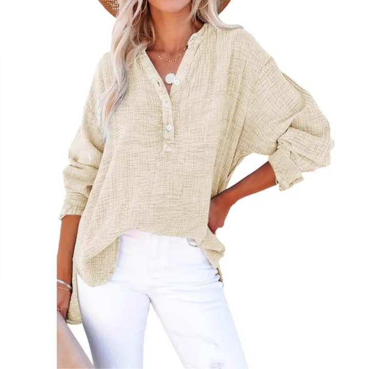 Cleo | Relaxed Button-Up Oversized Blouse