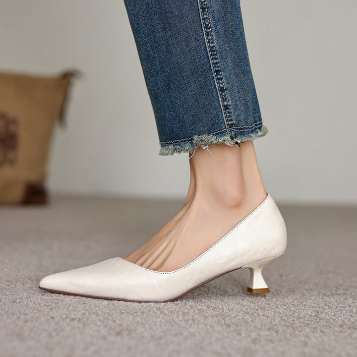 Verrine | Leather Low Pumps