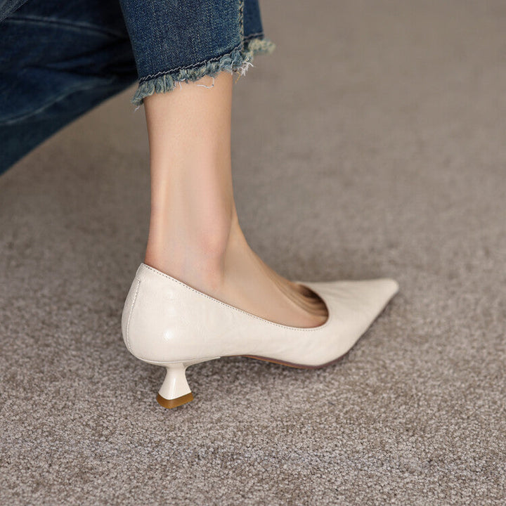 Verrine | Leather Low Pumps