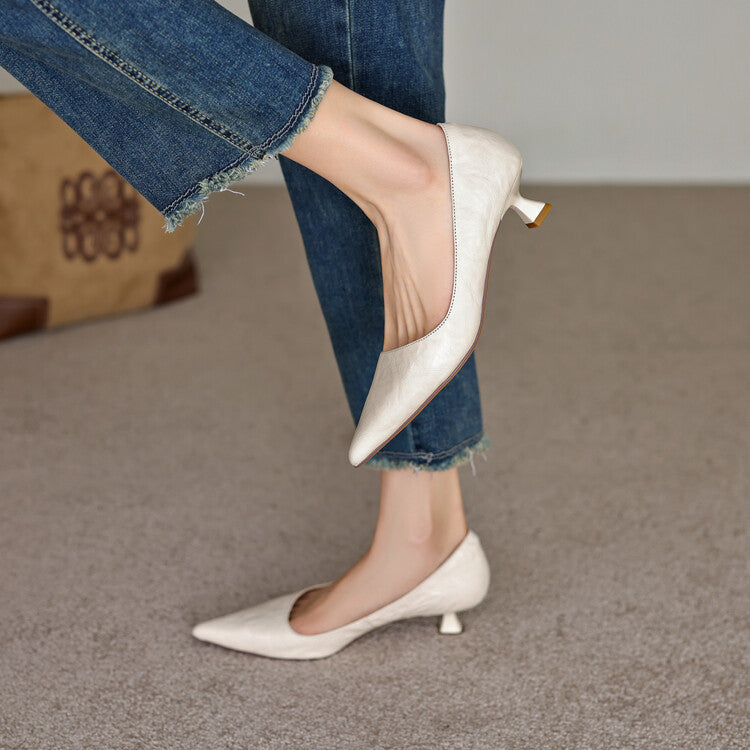 Verrine | Leather Low Pumps