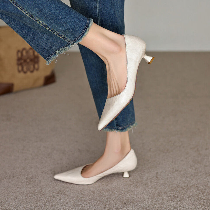 Verrine | Leather Low Pumps