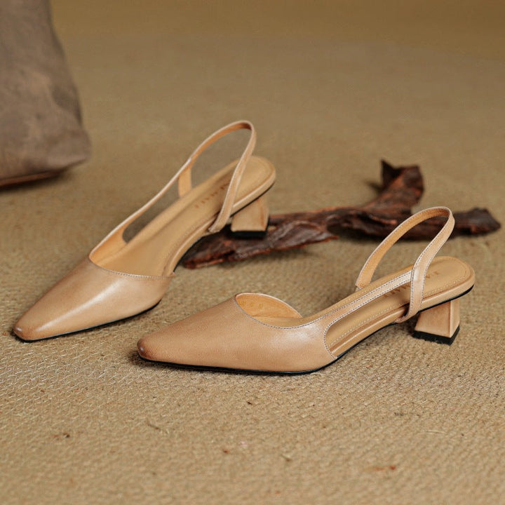Arlise | Leather Slingback Pumps