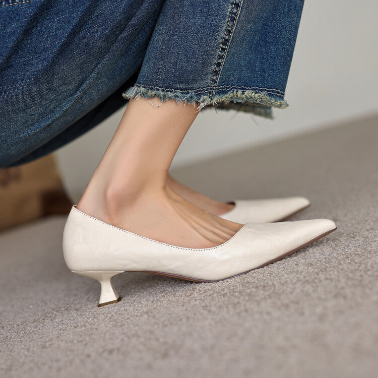 Verrine | Leather Low Pumps