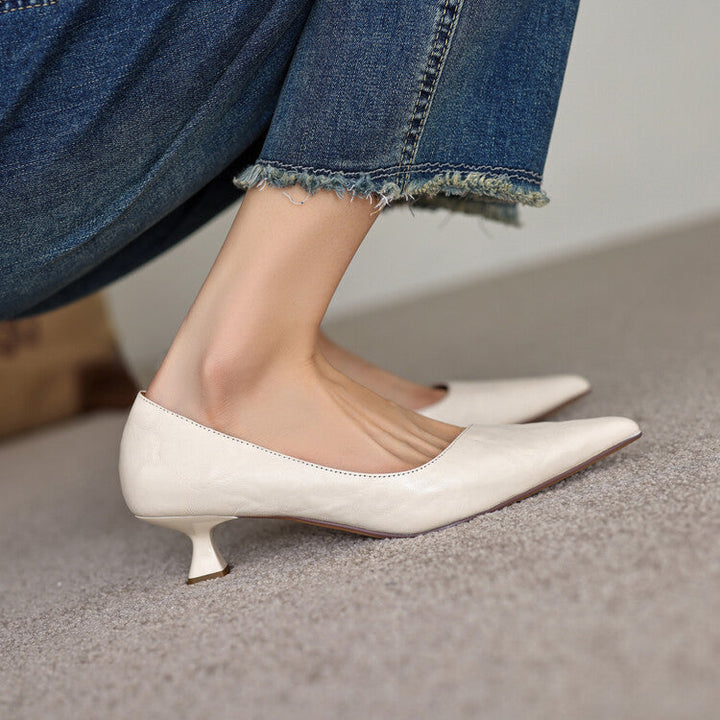 Verrine | Leather Low Pumps
