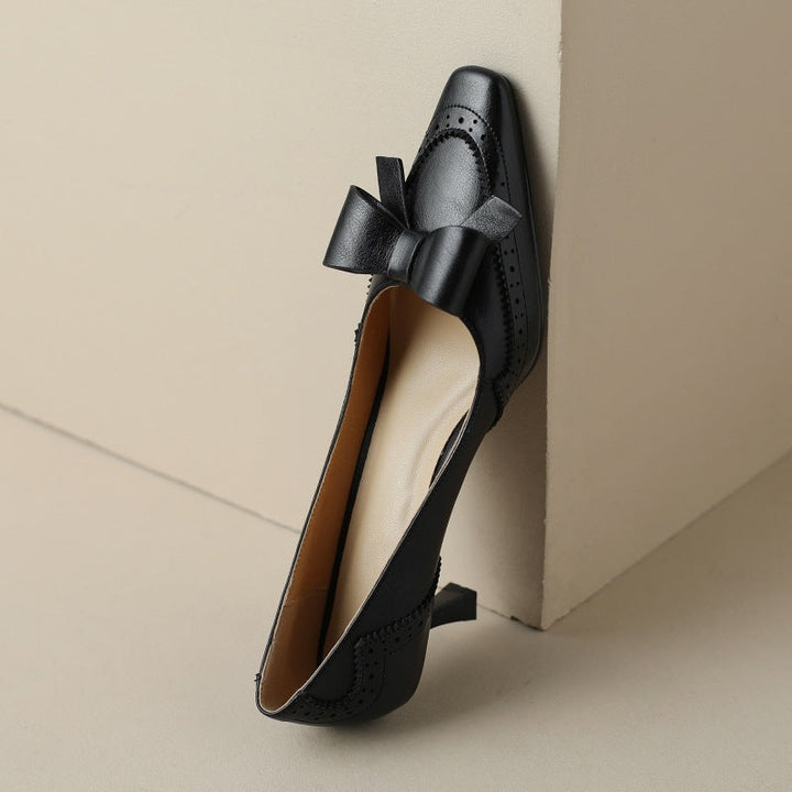 Célora | Leather Ribbon Pumps