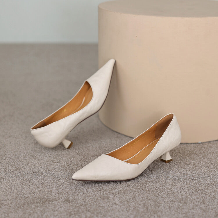 Verrine | Leather Low Pumps