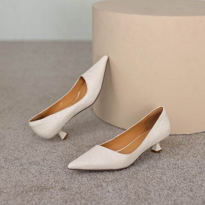 Verrine | Leather Low Pumps