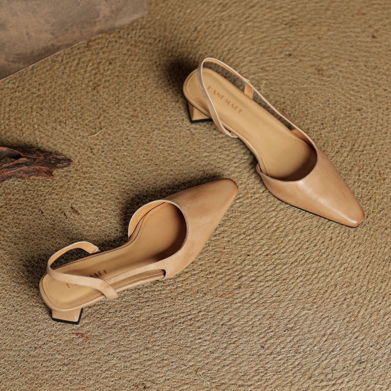 Arlise | Leather Slingback Pumps