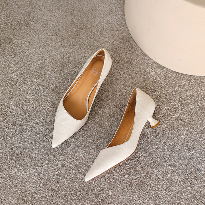 Verrine | Leather Low Pumps