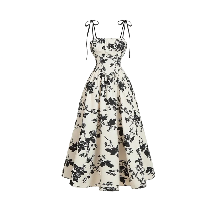 Rosalie | French Floral Tie-Shoulder Cami Dress