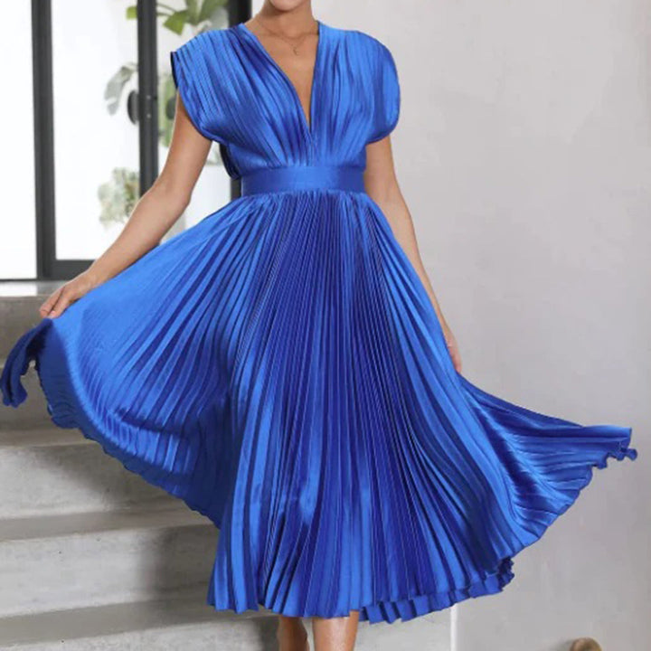 Genevieve | Timeless Pleated Midi Dress