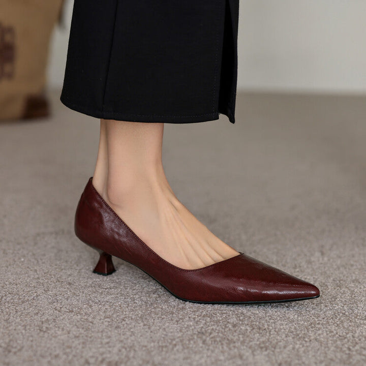 Verrine | Leather Low Pumps