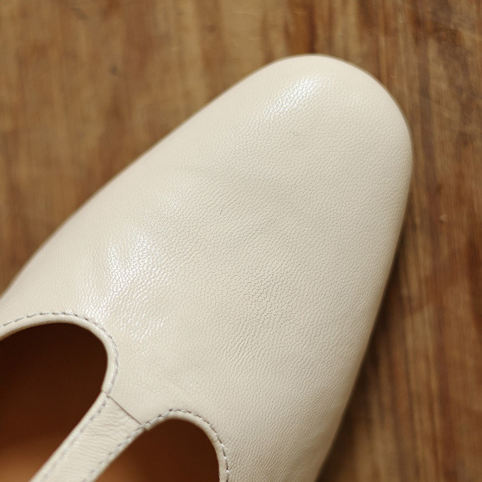 Elowen | Leather T-Strap Heels