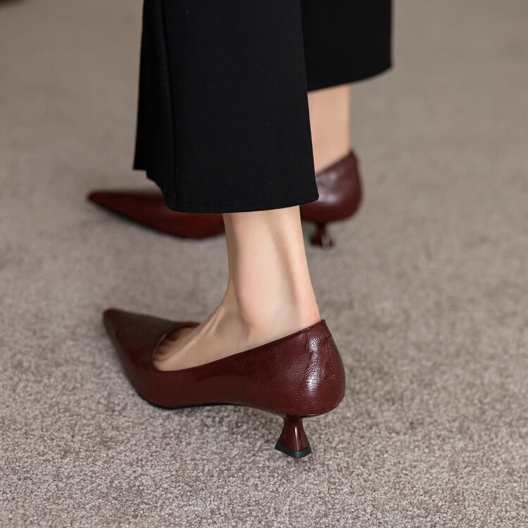 Verrine | Leather Low Pumps