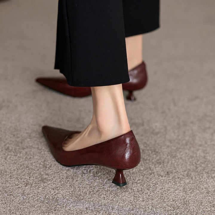 Verrine | Leather Low Pumps