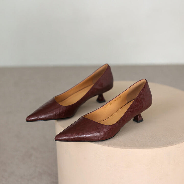 Verrine | Leather Low Pumps