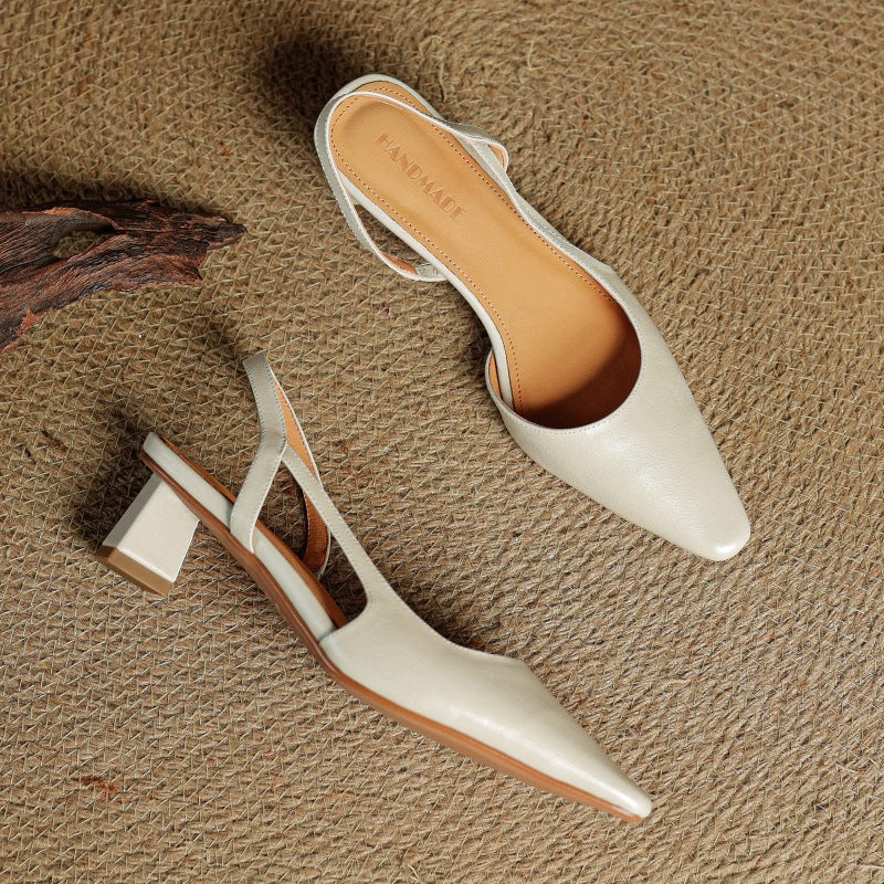 Arlise | Leather Slingback Pumps
