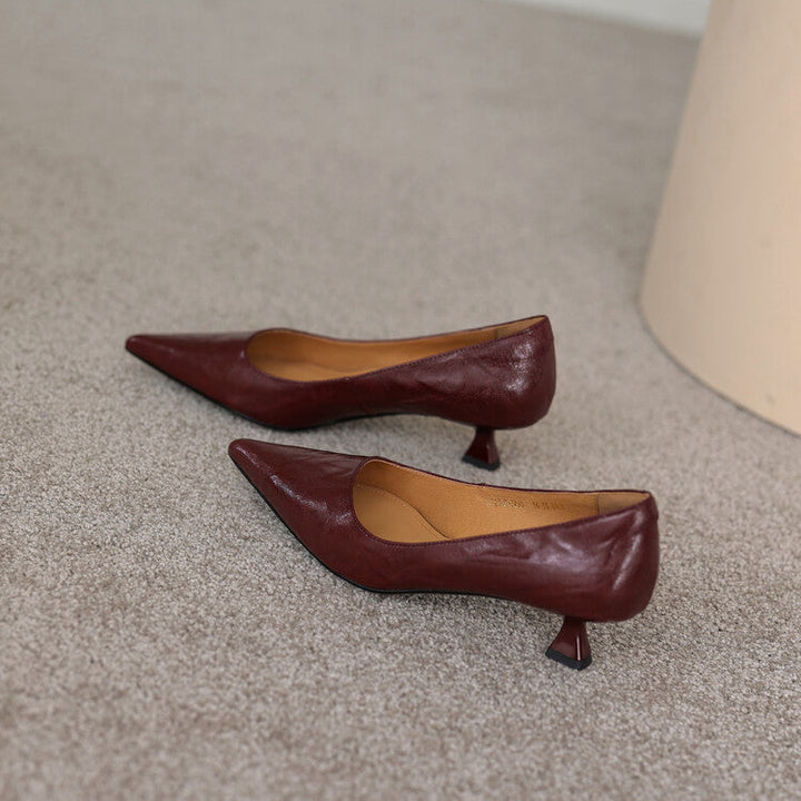 Verrine | Leather Low Pumps