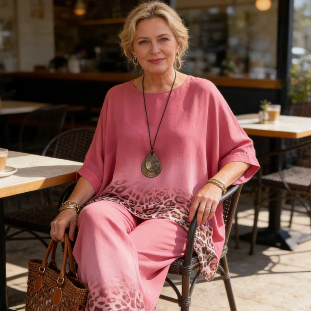 Ann | Leopard Print Two-Piece Set