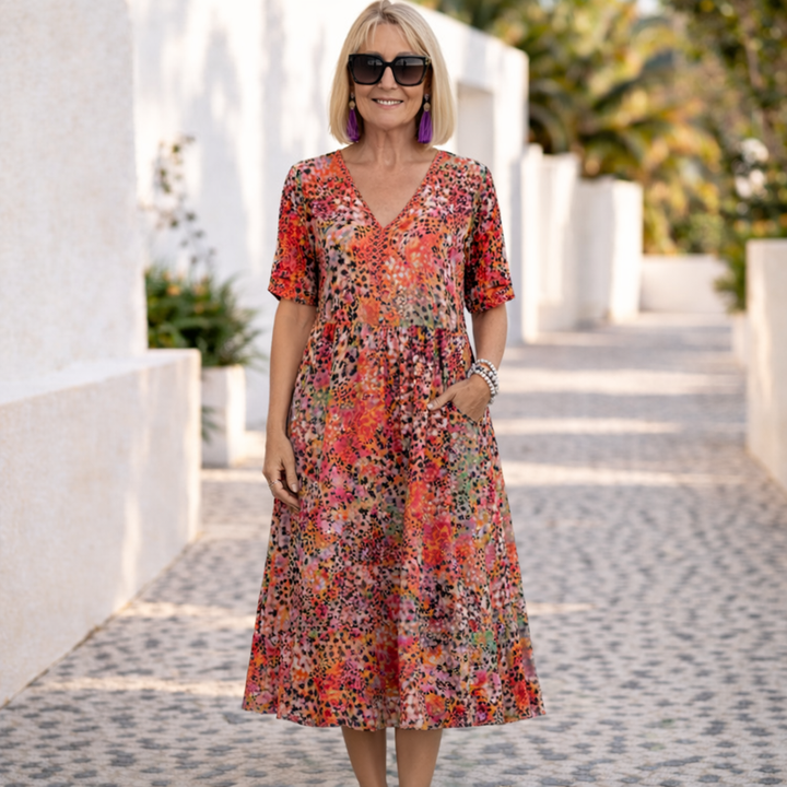 Joan | Midi Dress -– Effortless Comfort, Everyday Confidence