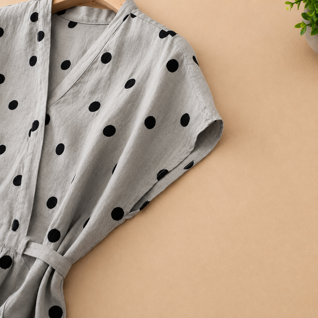 Amelie | Polka Dot Midi Dress