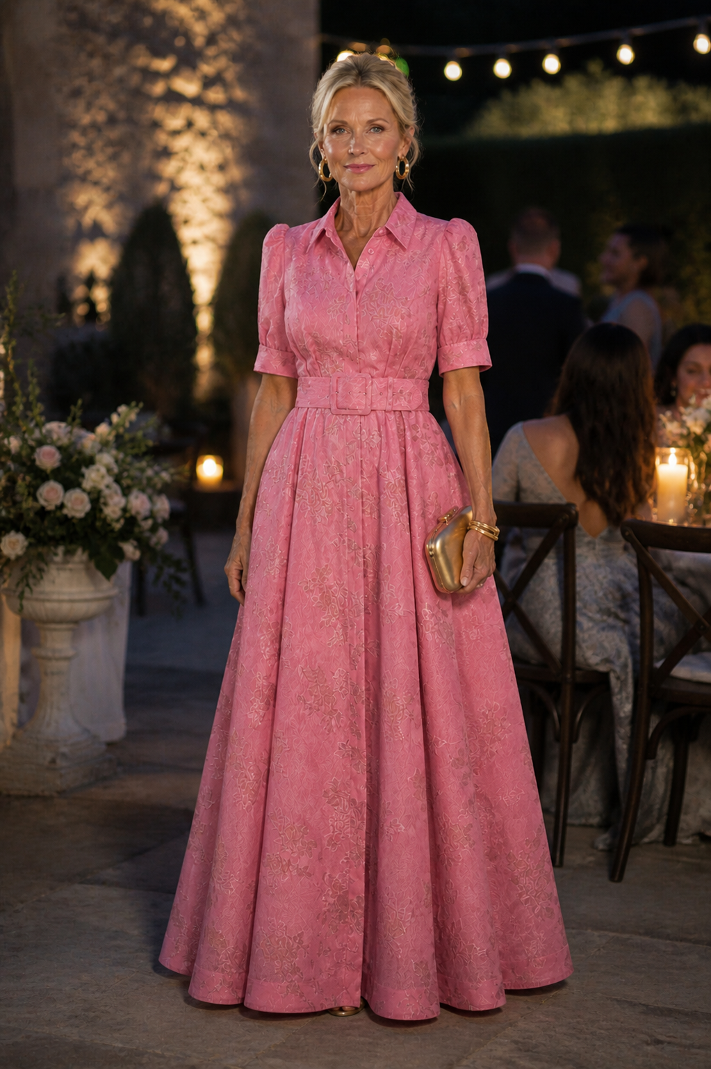 Brittany | Belted Floral Maxi Dress