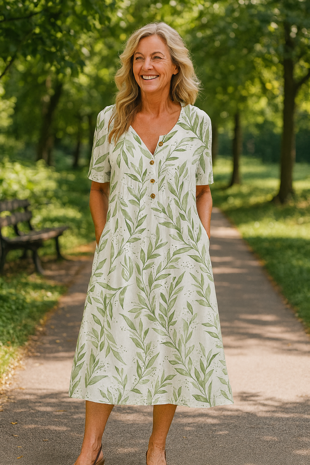 Florielle | BreezeFlow Midi Dress