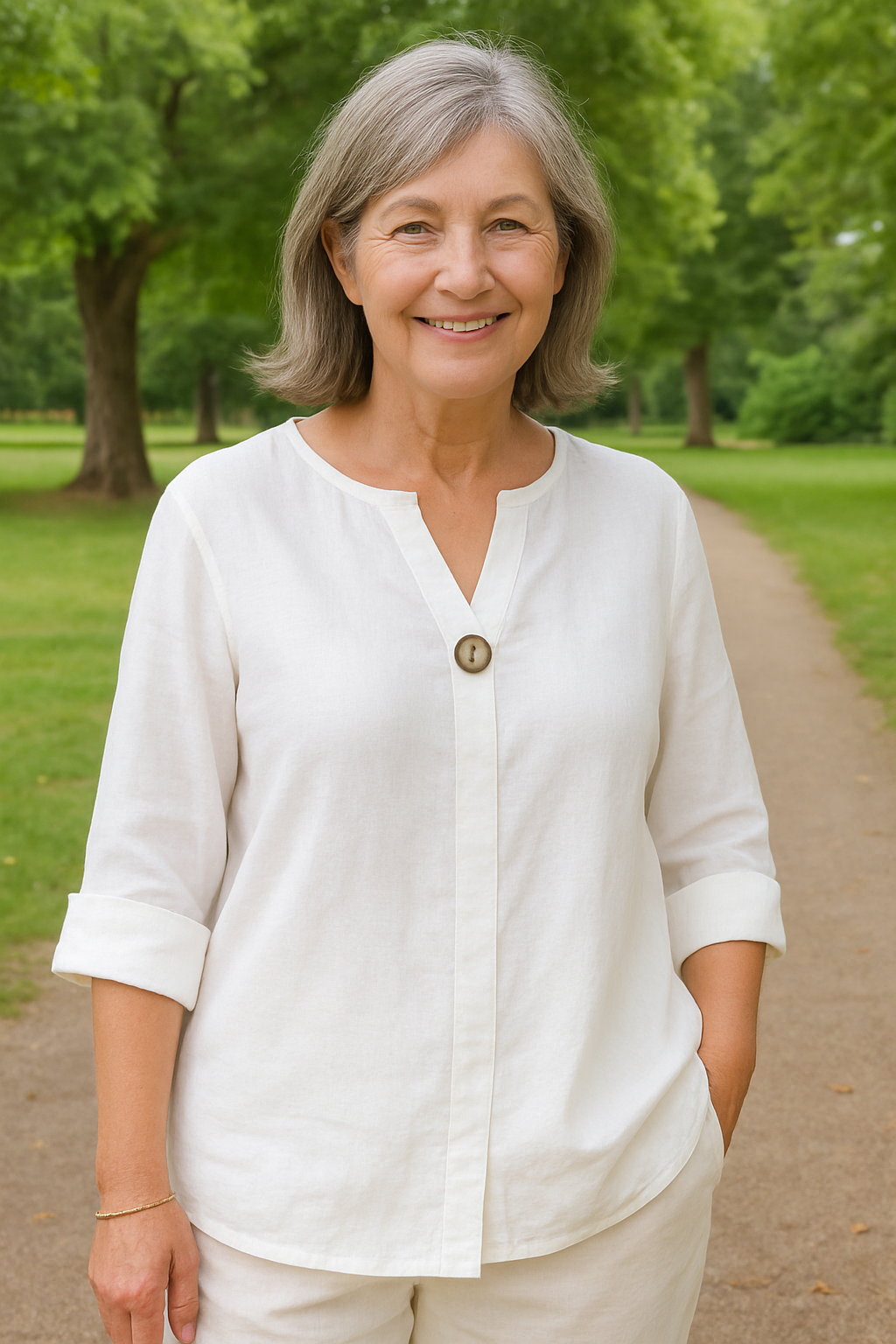 Simone | Blouse Light Flattering Made For Real Women