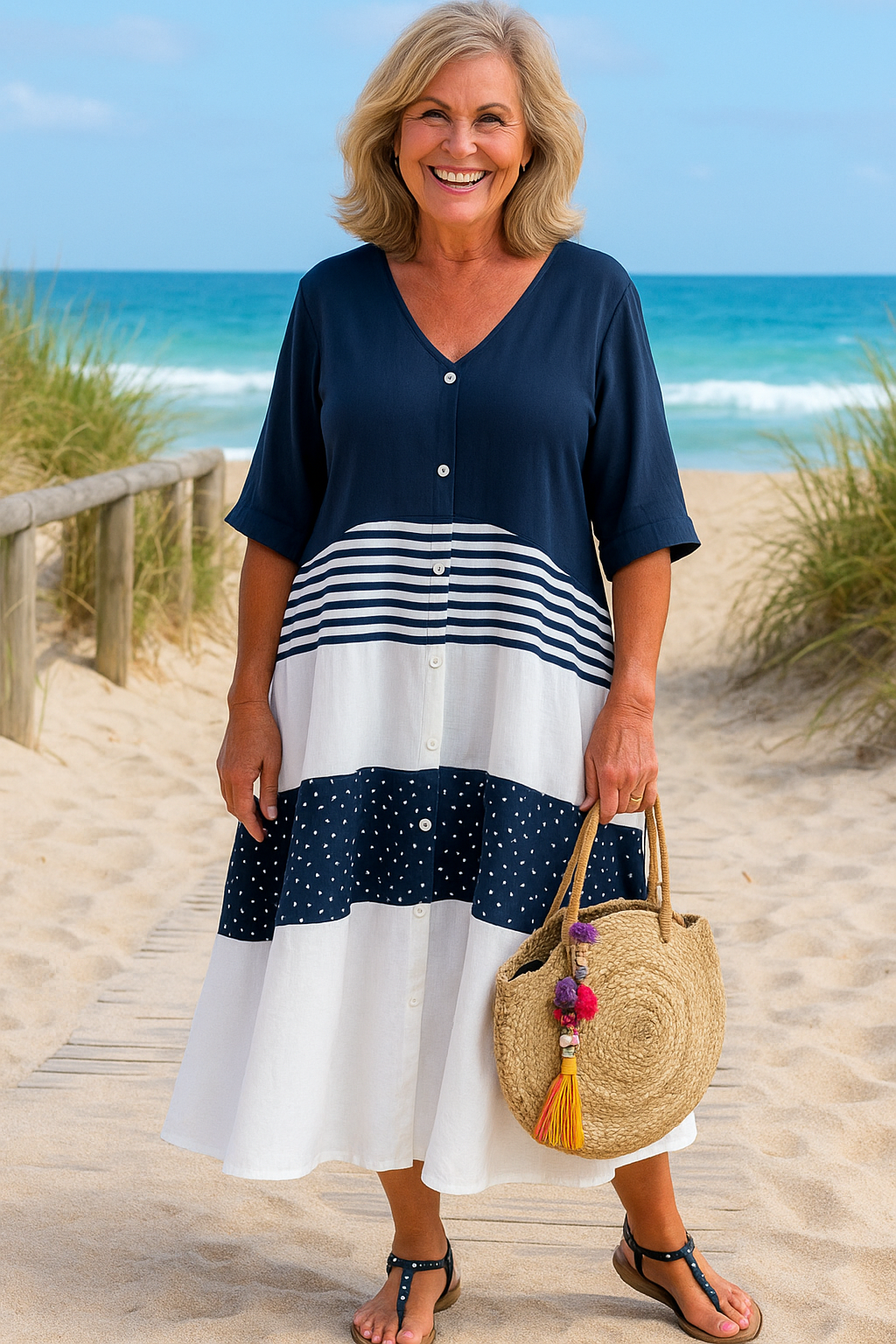 Alenya | Everyday Grace Midi Dress Effortless Comfort Timeless Confidence