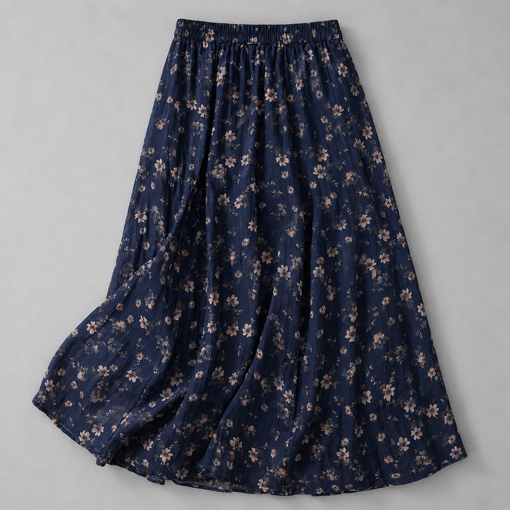 Joanne | Cotton Linen Maxi Skirt
