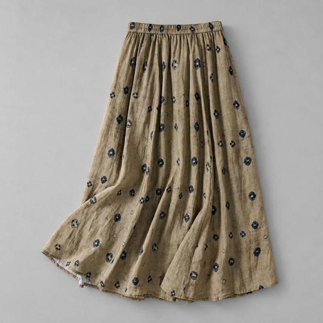 Joanne | Cotton Linen Maxi Skirt