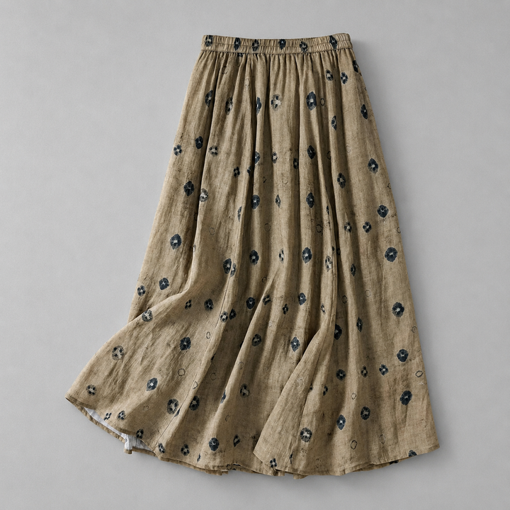 Joanne | Cotton Linen Maxi Skirt