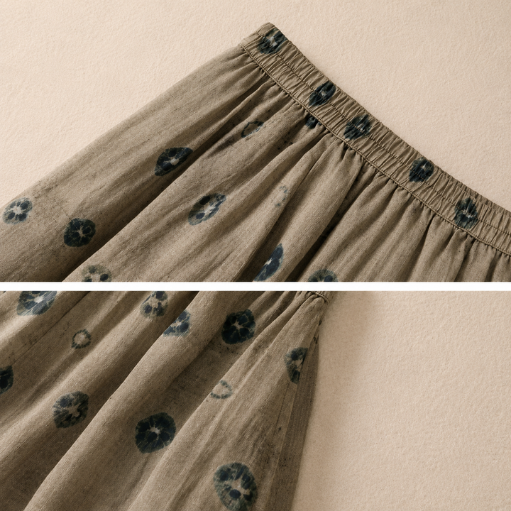 Joanne | Cotton Linen Maxi Skirt