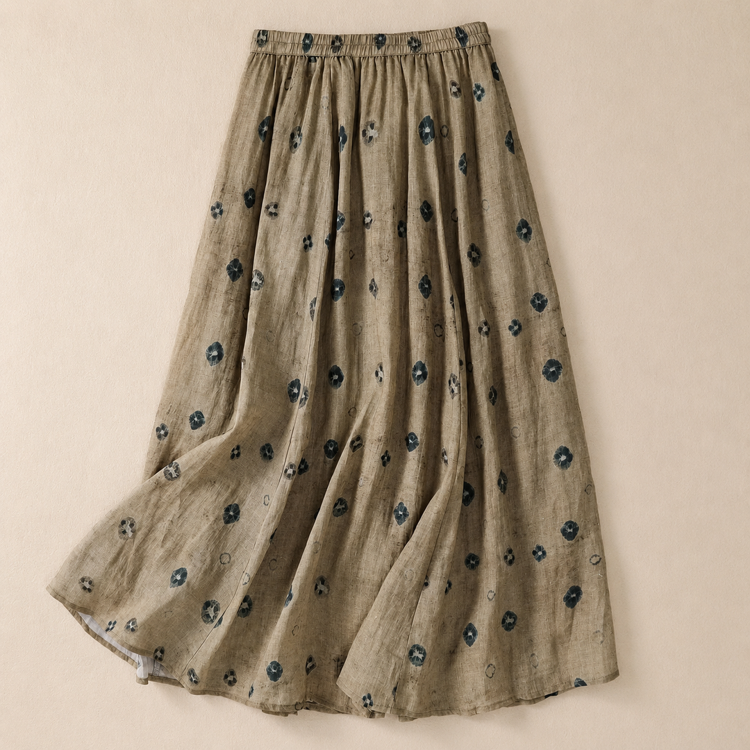 Joanne | Cotton Linen Maxi Skirt