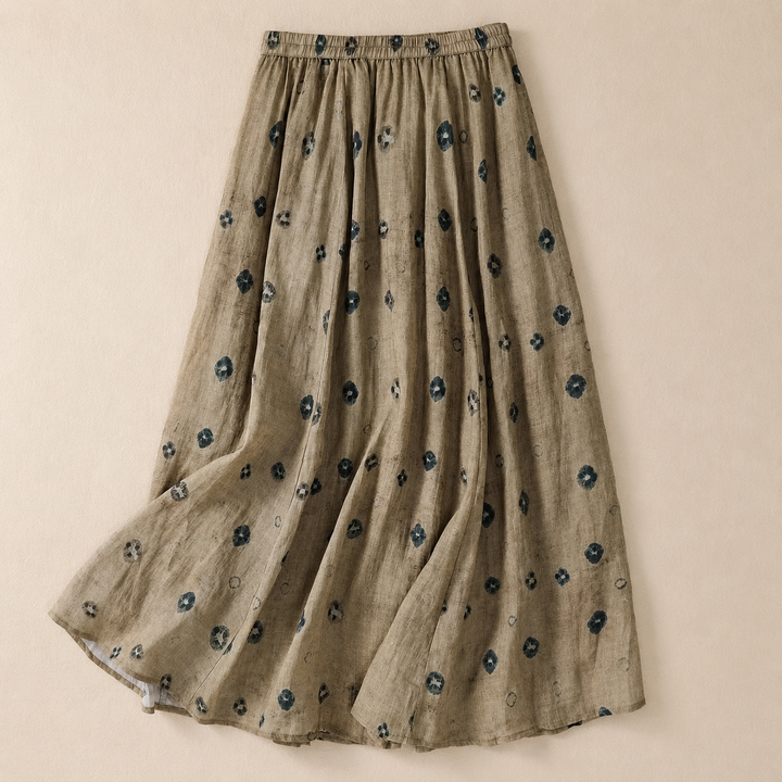 Joanne | Cotton Linen Maxi Skirt