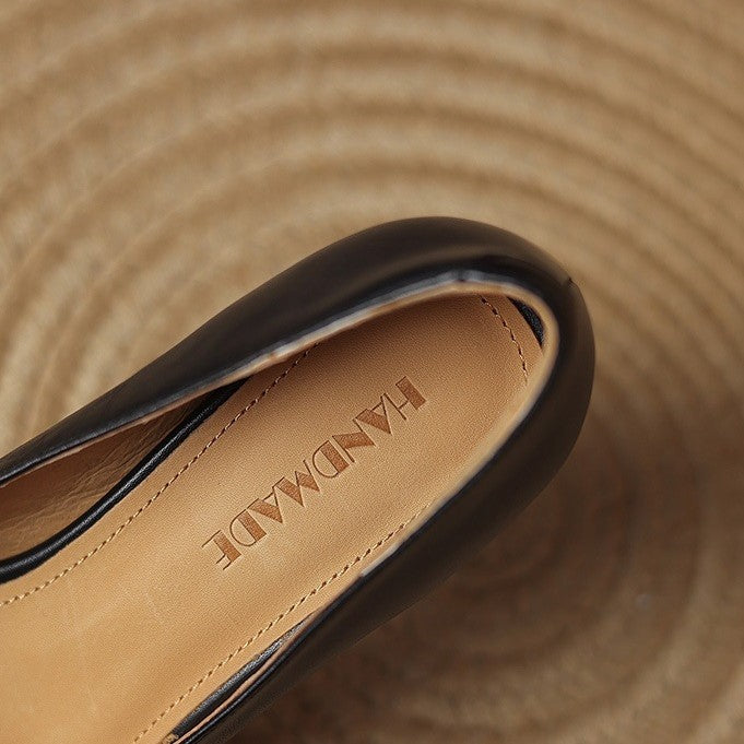 Oriel | Leather Square Pumps