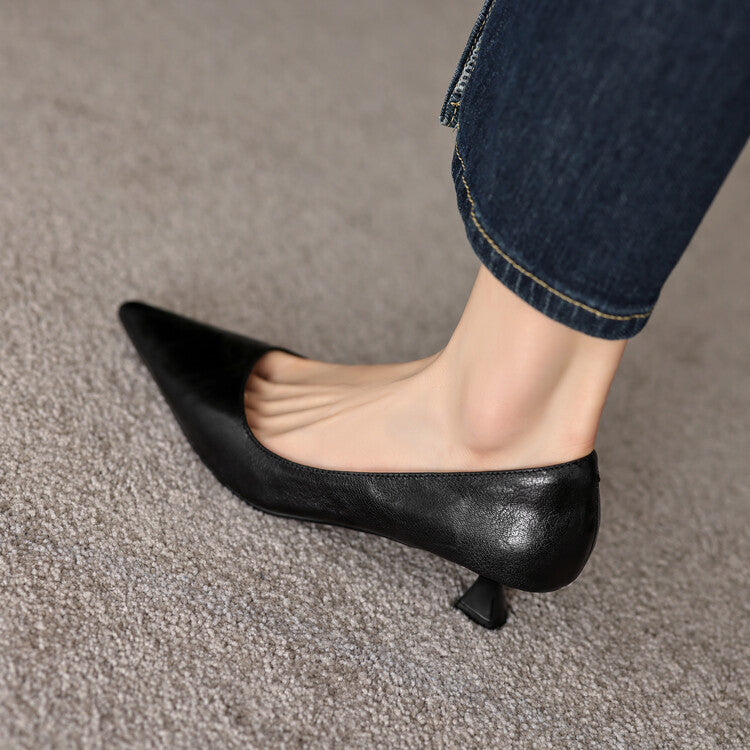 Verrine | Leather Low Pumps