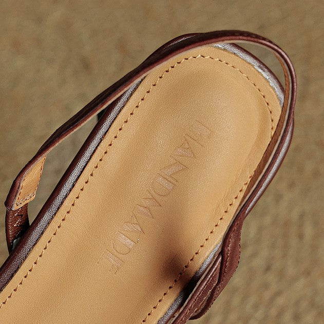 Arlise | Leather Slingback Pumps
