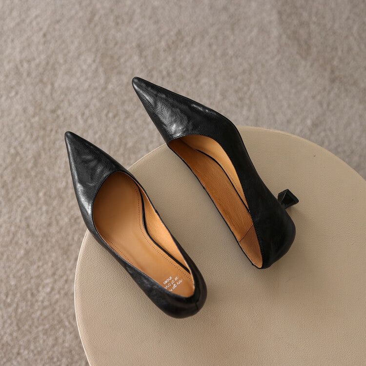 Verrine | Leather Low Pumps