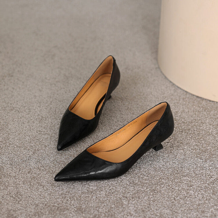 Verrine | Leather Low Pumps