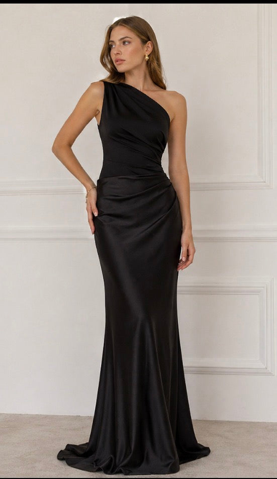 Morgan | Maxi Dress with a Guilt in Satin