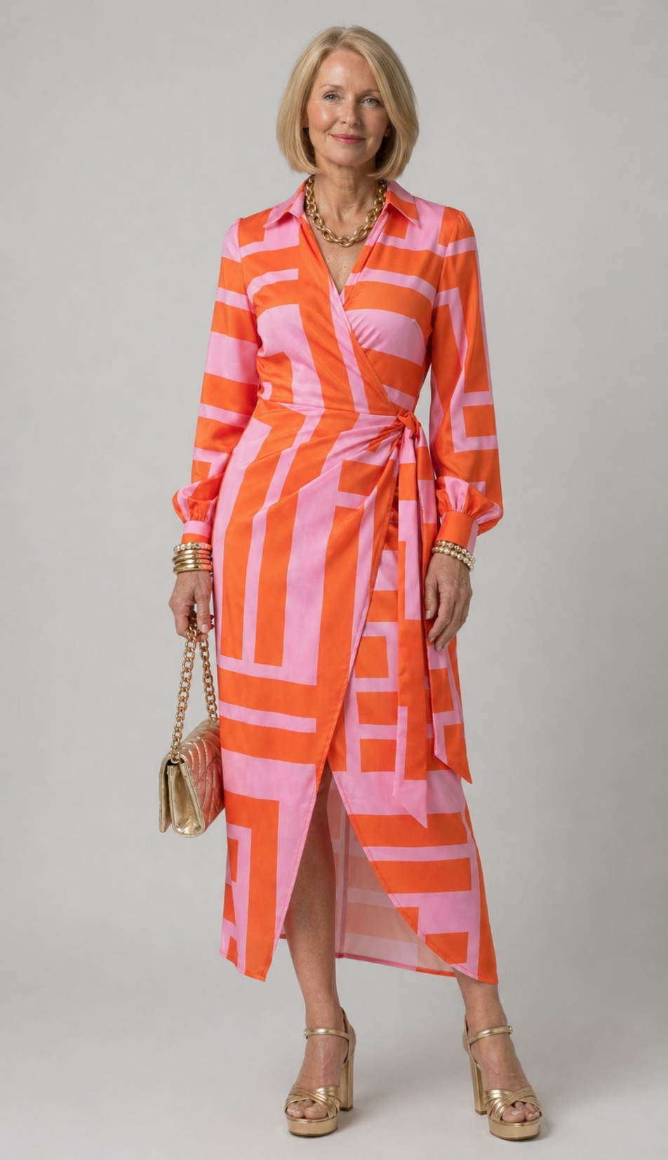 Josephine | Printed Wrap Dress