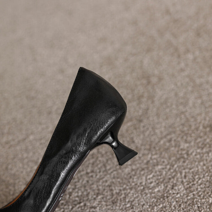 Verrine | Leather Low Pumps