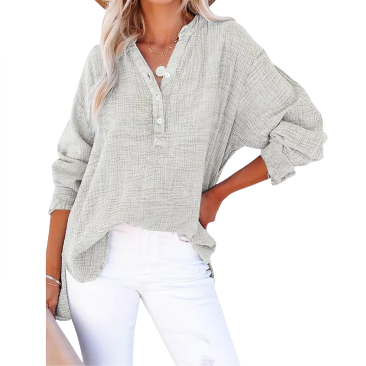 Cleo | Relaxed Button-Up Oversized Blouse