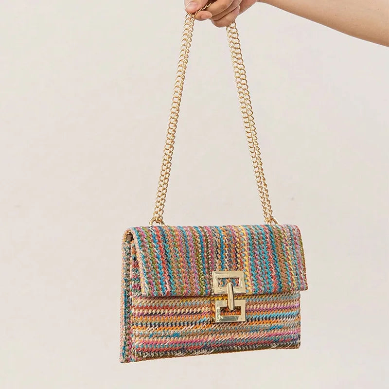 Juliette | Boho Raffia Clutch