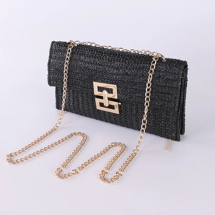 Juliette | Boho Raffia Clutch