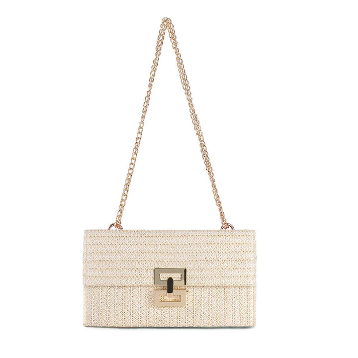 Juliette | Boho Raffia Clutch